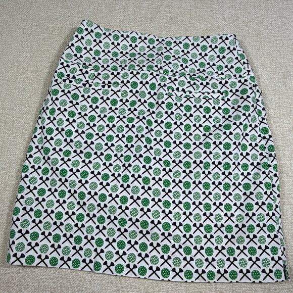 Swing Control Women 0 Green White Golf Pickle Ball Stretch Skort Athleisure - Picture 2 of 10